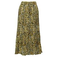 Skirts - Georgette Mini Pleat - Ankle Length -  Leopard Print