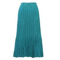 Skirts - Georgette Mini Pleat - Ankle Length - Solid Aqua