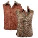 Leopard reverses to Solid Dark Taupe