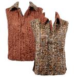 Leopard reverses to Solid Dark Taupe