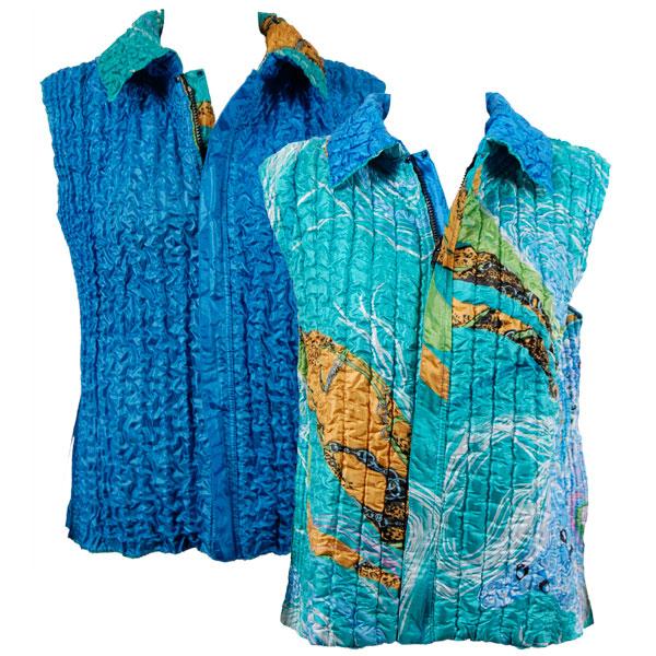 Wholesale 4537 - Quilted Reversible Vests  4529/PLUS - Swirl Blue<br>Quilted Reversible Vests - XL-2X