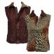 Patchwork Animal reverses to Solid Brown