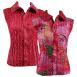 Abstract Pink-Red reverses to Solid Coral Abstract Pink-Red reverses to Solid Coral