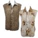 Beige Floral reverses to Solid Bronze Beige Floral reverses to Solid Bronze