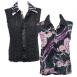 Abstract Floral Purple-Rose reverses to Solid Black Abstract Floral Purple-Rose reverses to Solid Black