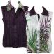 Palm Leaf Green-Purple reverses to Solid Plum Palm Leaf Green-Purple reverses to Solid Plum