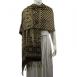 Metallic Accent - Checkered with Print Border - Black