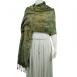 Metallic Accent - Floral Stencil - Olive