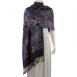 Flowers and Dots - Black-Purple