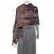 Metallic Accent - Floral Stencil - Purple