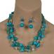 Three-Strand Beaded - Turquoise