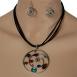 Metal Spiral with Jewels - Multi