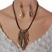 Tri-Color Metal Medusa Neckset
