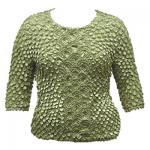 Queen - Coin Fishscale- Three Quarter Sleeve - Sage
