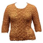 Queen - Coin Fishscale- Three Quarter Sleeve - Harvest Gold