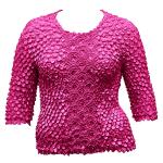 Queen - Coin Fishscale- Three Quarter Sleeve - Magenta