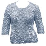 Queen - Coin Fishscale- Three Quarter Sleeve - Pale Baby Blue