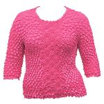 Queen - Coin Fishscale- Three Quarter Sleeve - Bright Rose