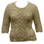 Queen - Coin Fishscale- Three Quarter Sleeve - Champagne