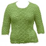 Queen - Coin Fishscale- Three Quarter Sleeve - Leaf Green