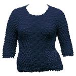 Queen - Coin Fishscale- Three Quarter Sleeve - Blue Sapphire