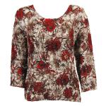 Crimson-Taupe Floral