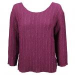 Magic Crush Georgette - Three Quarter - Solid Raspberry