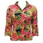 Camisa de lujo de tres cuartos de manga de tres botones -  Tropical Heat