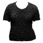Silky Touch Popcorn - Queen Short Sleeve - Black