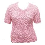 Silky Touch Popcorn - Queen Short Sleeve - Baby Pink