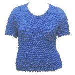 Silky Touch Popcorn - Queen Short Sleeve - Denim