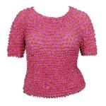 Silky Touch Popcorn - Queen Short Sleeve - Dots Hot Pink-Orange