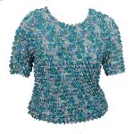 Silky Touch Popcorn - Queen Short Sleeve - Paisley Slate-Lime