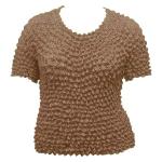 Silky Touch Popcorn - Queen Short Sleeve - Mocha