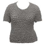 Silky Touch Popcorn - Queen Short Sleeve - Charcoal