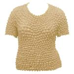 Silky Touch Popcorn - Queen Short Sleeve - Beige