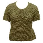 Silky Touch Popcorn - Queen Short Sleeve - Olive