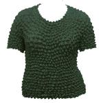Silky Touch Popcorn - Queen Short Sleeve - Hunter Green