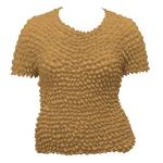 Silky Touch Popcorn - Queen Short Sleeve - Gold