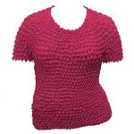 Silky Touch Popcorn - Queen Short Sleeve - Pink