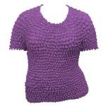 Silky Touch Popcorn - Queen Short Sleeve - Purple