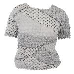 Silky Touch Popcorn - Queen Short Sleeve - Multi Dots White-Black