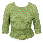 Queen - Ultra Light - Three Quarter Sleeve - Dots Lime-Pink