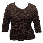 Silky Touch Popcorn - Queen Three Quarter Sleeve  - Espresso