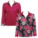 Pink Floral reverses to Solid Pink