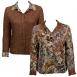 Floral Jungle reverses to Solid Brown