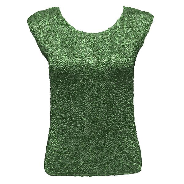 Wholesale 836 - Ultra Light Crush Cap Sleeve Tops Solid Green - One Size Fits Most