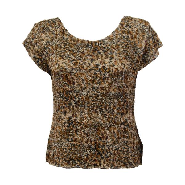 Wholesale 836 - Ultra Light Crush Cap Sleeve Tops Leopard - One Size Fits Most