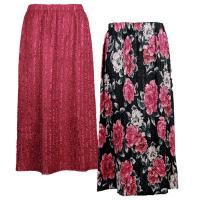 Skirts - Magic Crush Reversible  - Sale - Pink Floral/Solid Pink