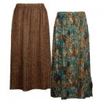 Paisley Teal reverses to Solid Brown